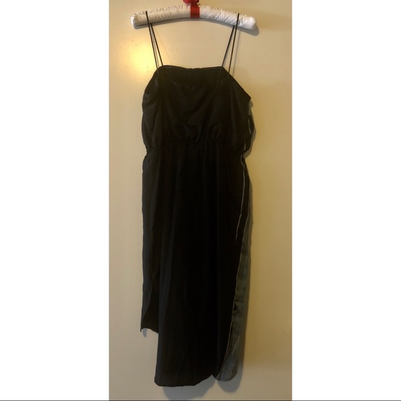 New HYPE 100% SILK DRESS Multicolor Asymmetrical L - Picture 5 of 10